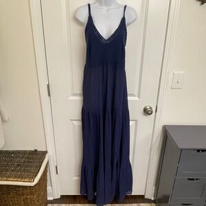 NWOT - Navy Tori Richard maxi dress - size large